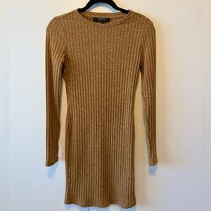 Ribbed Sweater Dress Perfect For Fall